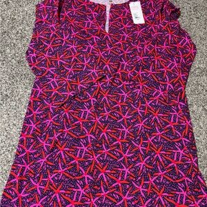 Lilly Pulitzer Pink and Purple Starfish Dress